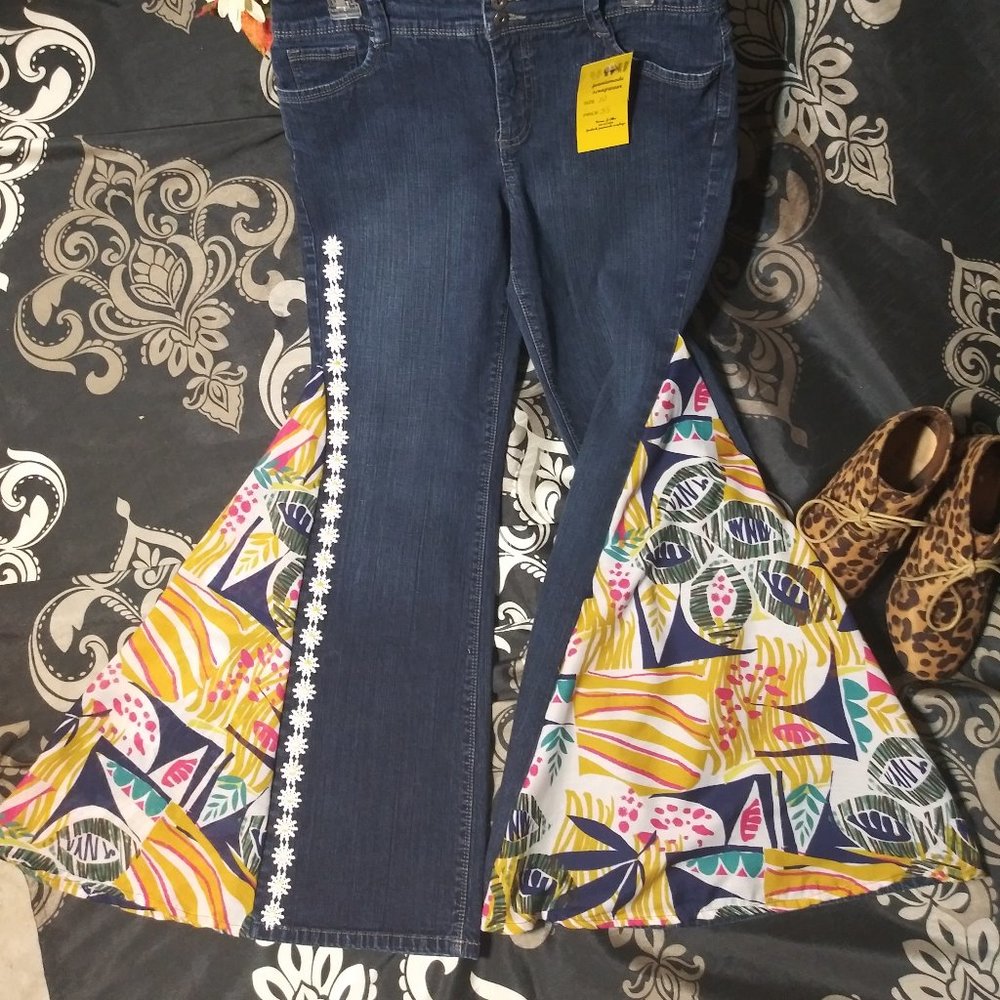 674 jeaniemade Size 10s Sonoma Bell-Bottoms